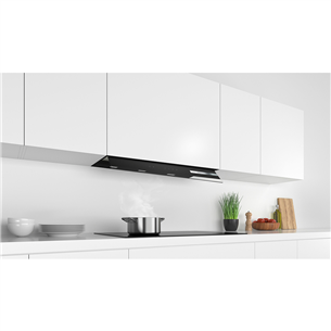 Bosch, Series 6, 749 m³/h, width 90 cm, black - Built-in cooker hood