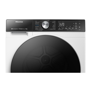 Hisense, 10 kg, dziļums 61 cm, balta - Veļas žāvētājs