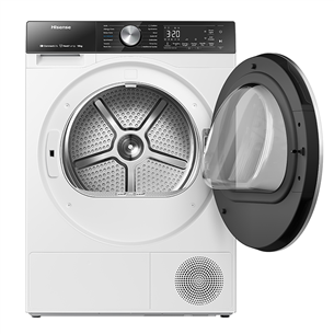 Hisense, 10 kg, dziļums 61 cm, balta - Veļas žāvētājs