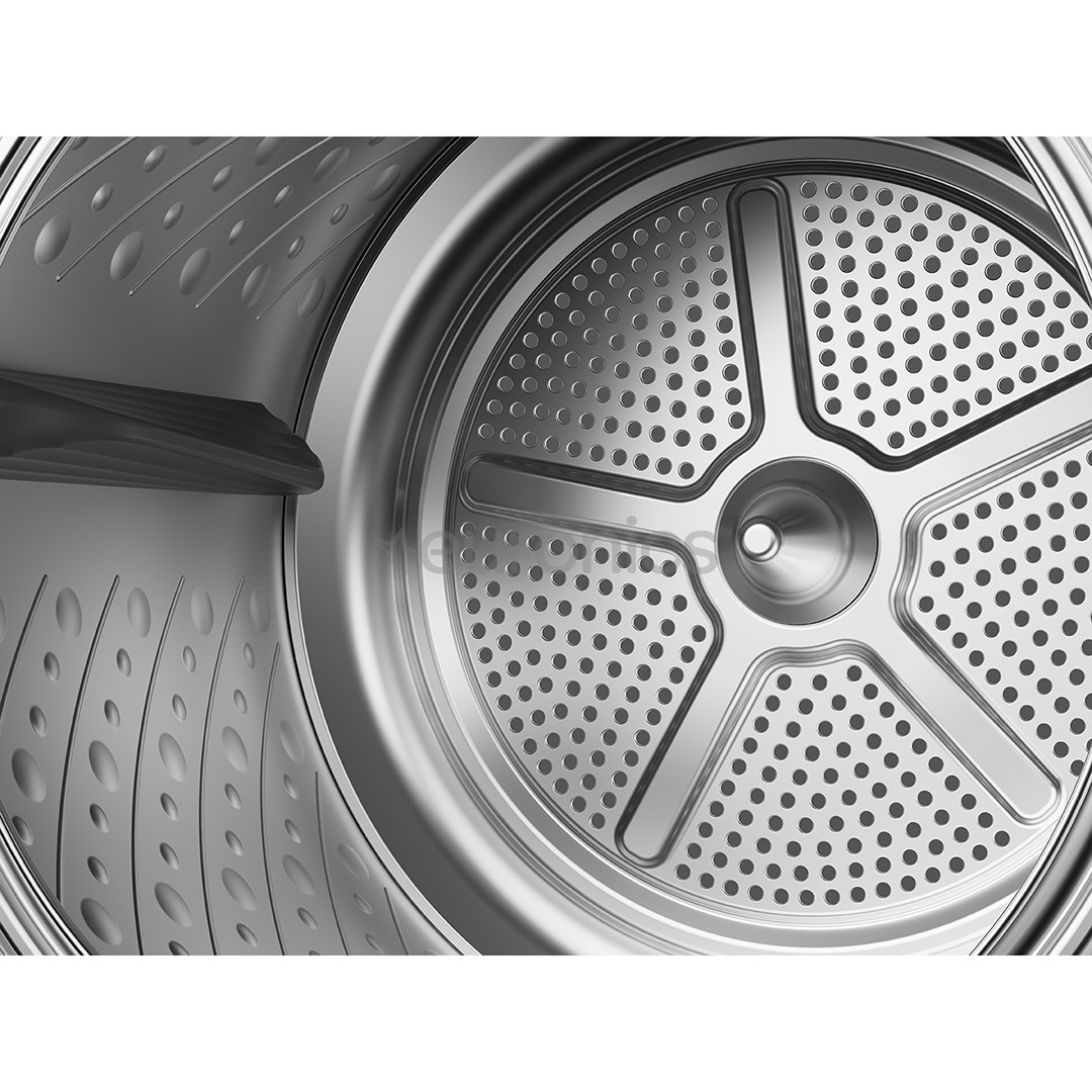 Hisense, 10 kg, dziļums 61 cm, balta - Veļas žāvētājs