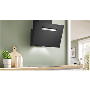 Bosch, Series 4, 768 m³/h, width 60 cm, black - Cooker hood