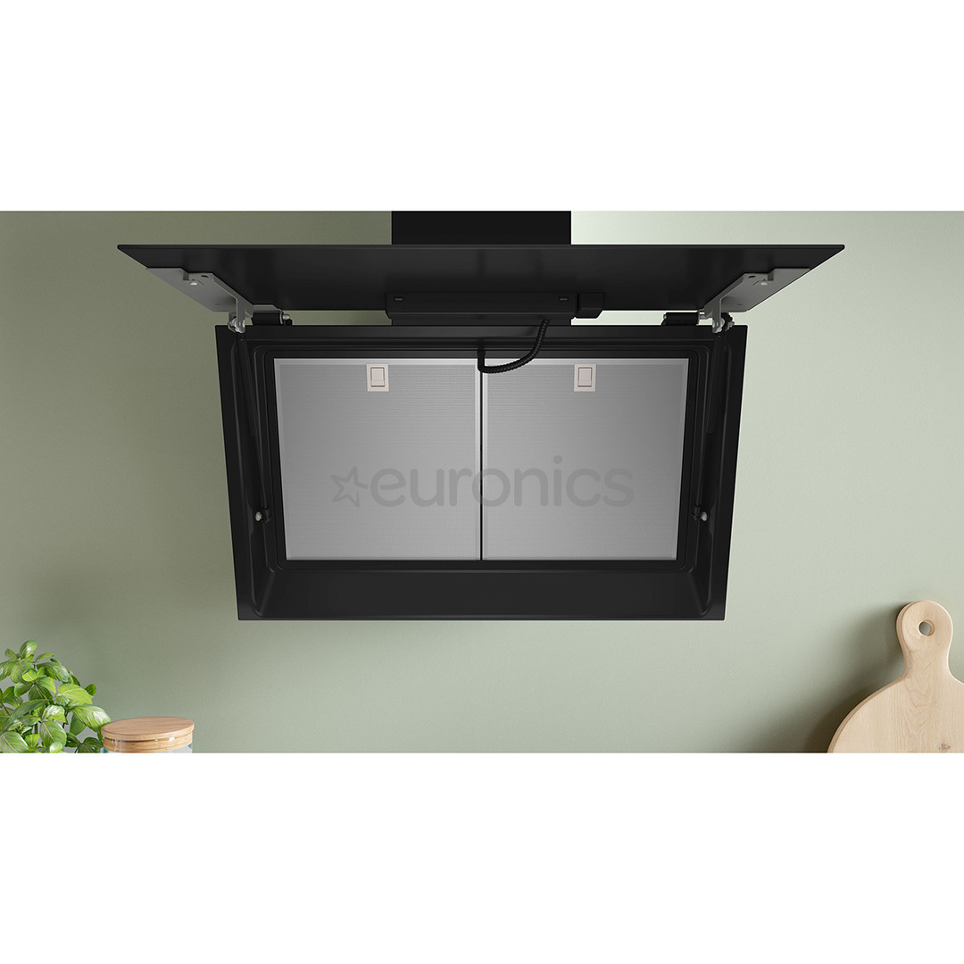 Bosch, Series 6, 915 m³/h, width 80 cm, black - Cooker hood