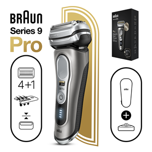 Braun Series 9 Pro, sudraba - Skuveklis