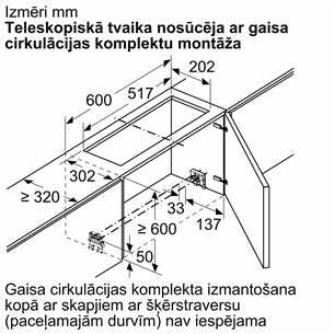 Bosch - Komplekts tvaika nosūcējam