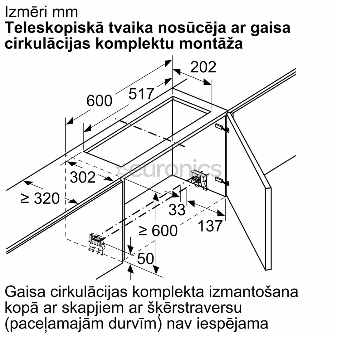 Bosch - Komplekts tvaika nosūcējam