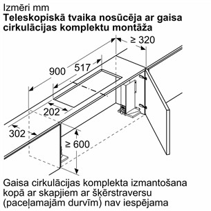 Bosch - Komplekts tvaika nosūcējam
