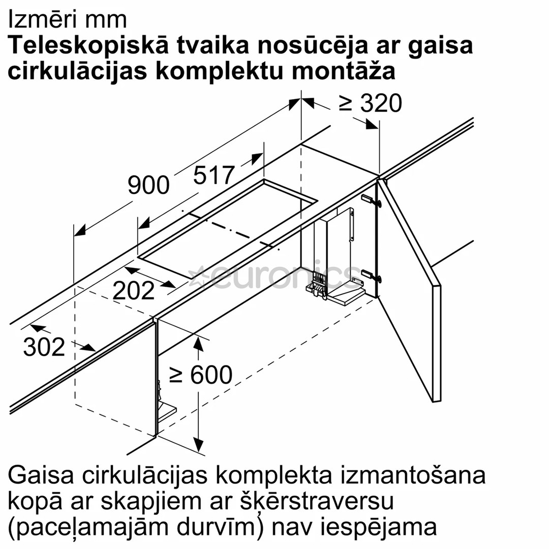 Bosch - Komplekts tvaika nosūcējam