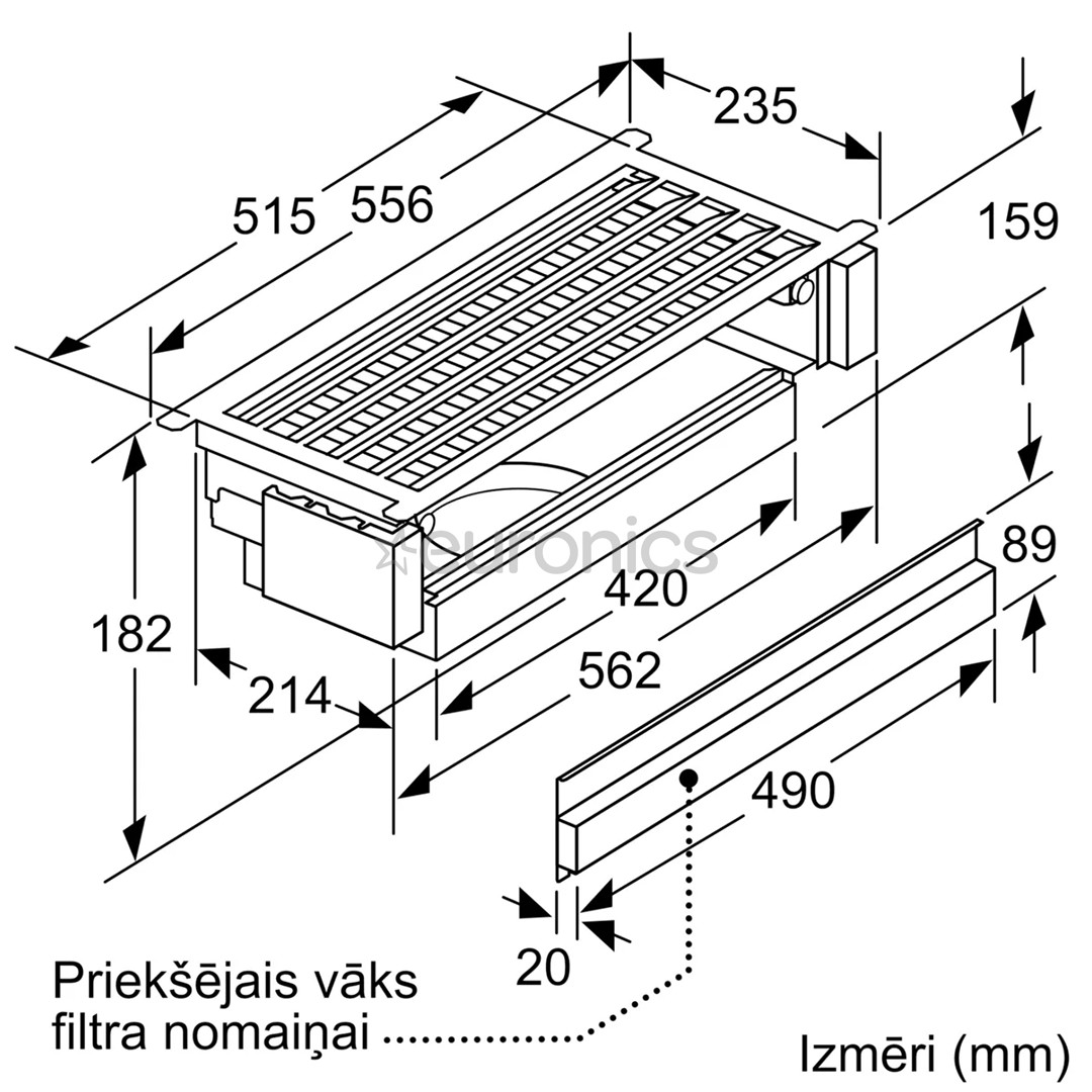 Bosch - Komplekts tvaika nosūcējam