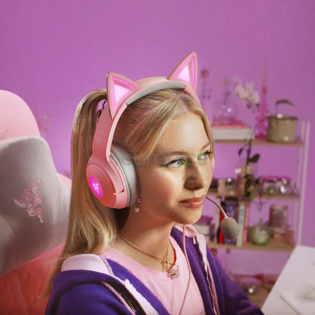 Razer Kraken Kitty V2, pink - Wired Headset