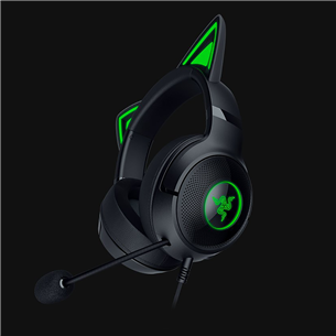 Razer Kraken Kitty V2, melna - Austiņas ar mikrofonu