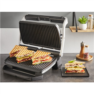 Tefal OptiGrill+ XL, 2000 Вт, нерж. сталь - Электрический гриль