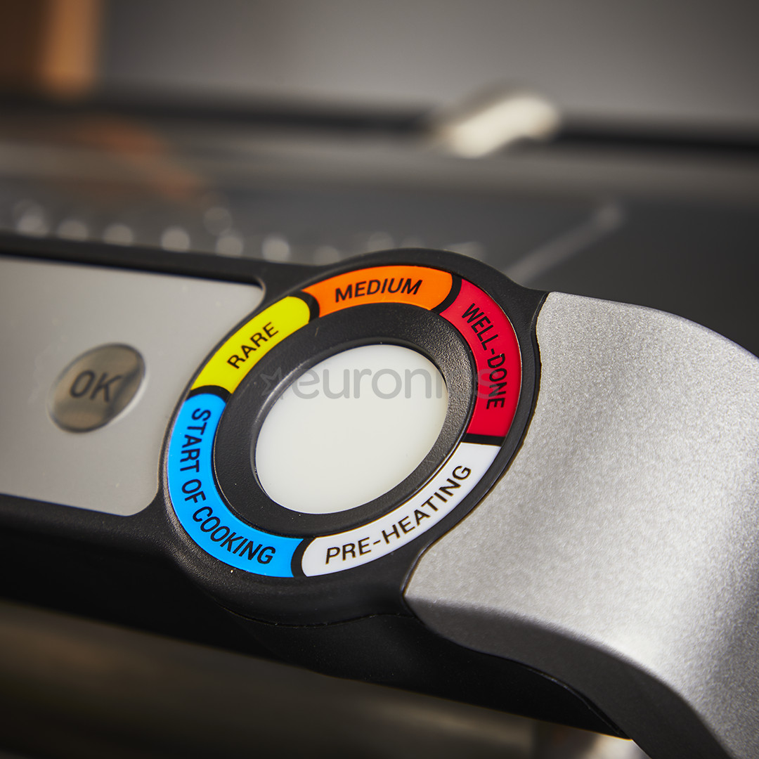 Tefal OptiGrill+ XL, 2000 Вт, нерж. сталь - Электрический гриль