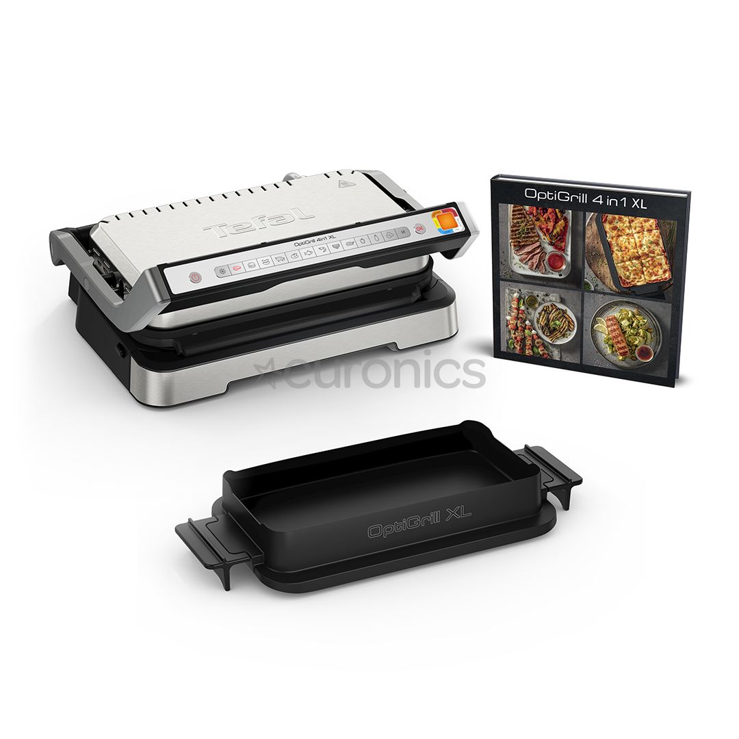 Tefal OptiGrill 4in1 XL, 2200 W, nerūsējošā tērauda - Elektriskais grils