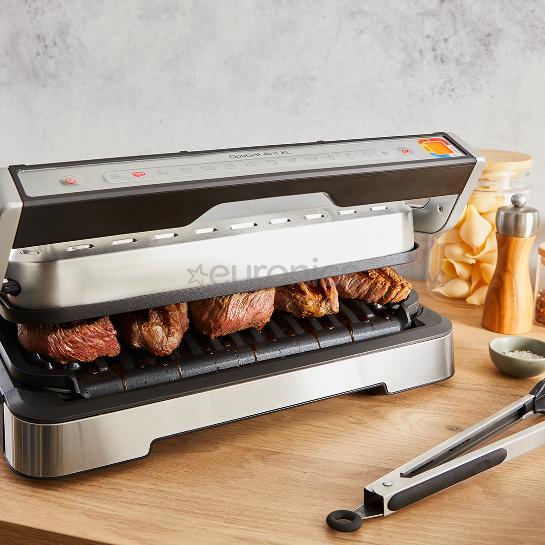 Tefal OptiGrill 4in1 XL, 2200 W, nerūsējošā tērauda - Elektriskais grils