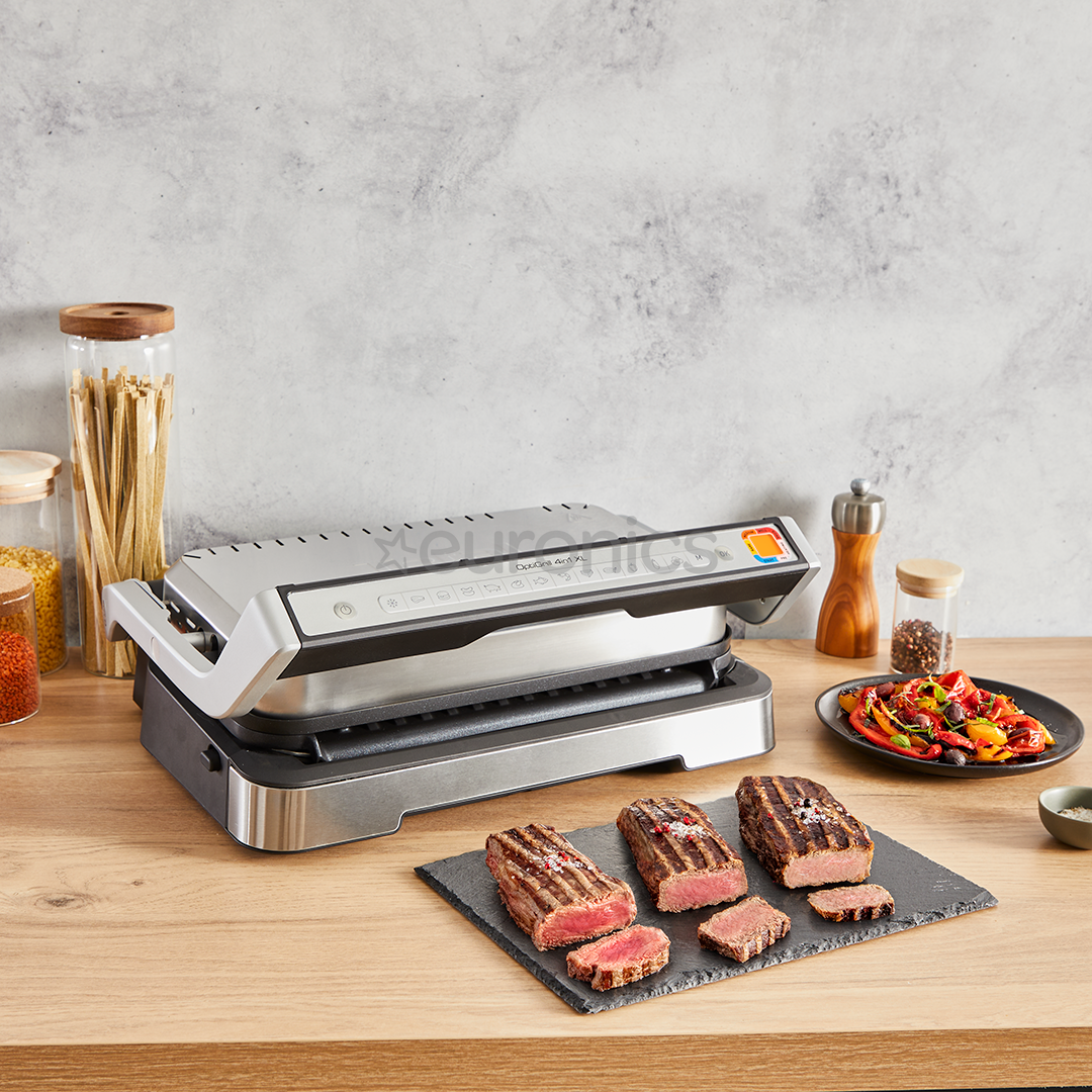 Tefal OptiGrill 4in1 XL, 2200 W, nerūsējošā tērauda - Elektriskais grils