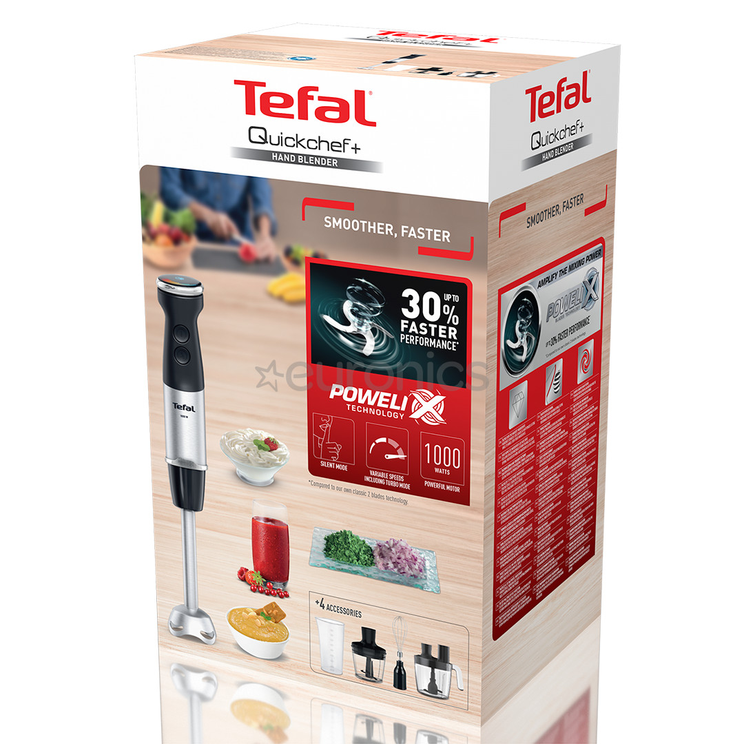 Tefal Quickchef+, 1000 W, nerūsējošā tērauda - Rokas blenderis