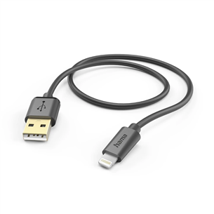 Hama Charging Cable, USB-A, Lightning, 1.5 m, melna - Vads 00201580