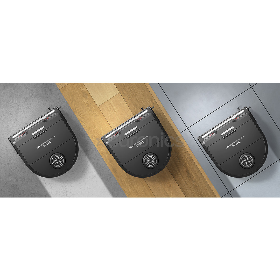 Tefal X-PLORER Serie 240+ AI, Animal & Allergy, melna - Robots putekļu sūcējs