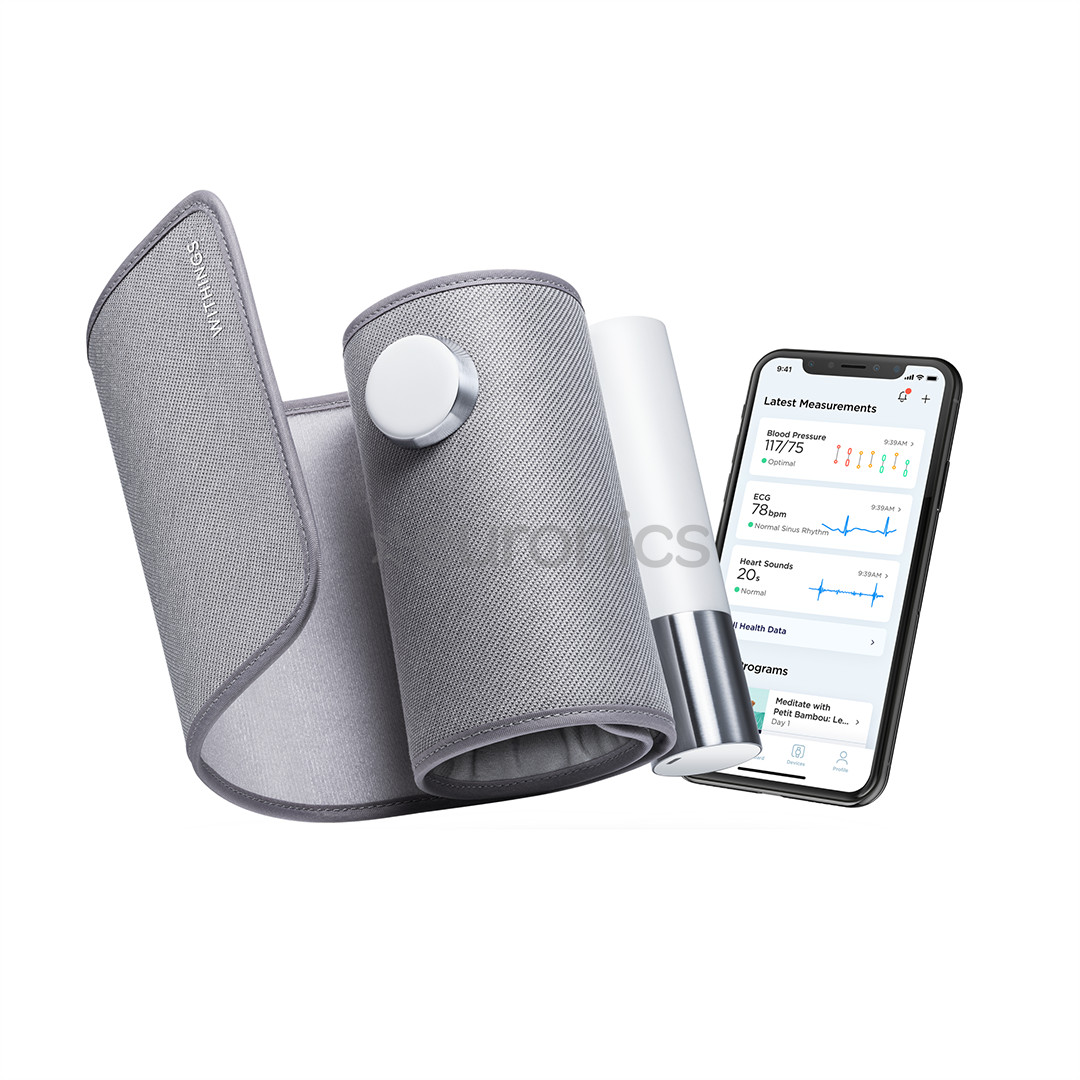 Withings BPM Core, grey - Smart blood pressure monitor + ECG