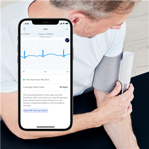 Withings BPM Core, pelēka - Asinsspiediena mērītājs + EKG