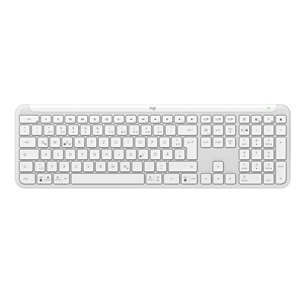 Logitech Signature Slim K950, US, balta - Bezvadu klaviatūra 920-012466