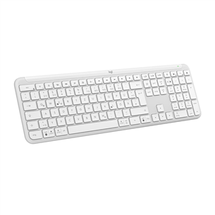Logitech Signature Slim K950, US, balta - Bezvadu klaviatūra