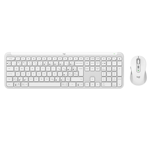 Logitech Signature Slim Combo MK950, SWE, balta - Bezvadu klaviatūra ar peli