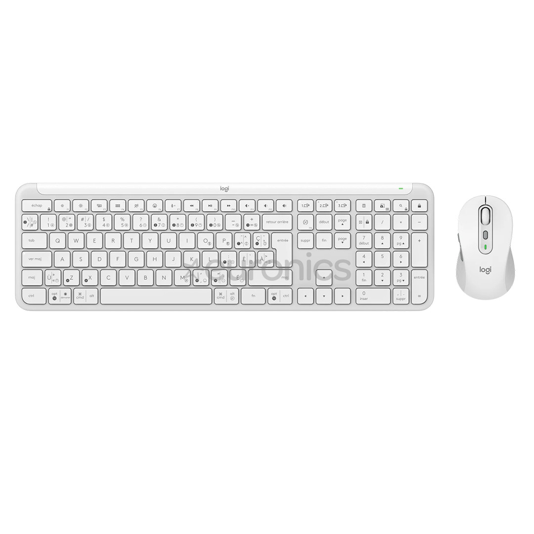 Logitech Signature Slim Combo MK950, US, белый - Беспроводной десктоп