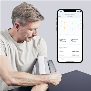 Withings BPM Connect, Wi-Fi, pelēka - Asinsspiediena mērītājs