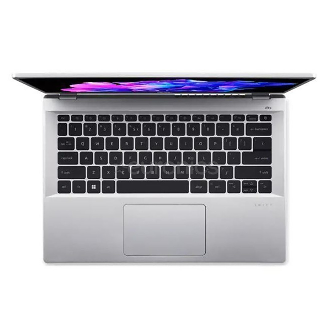 Acer Swift Go 14, 2.2K IPS, i5, 16 GB, 512 GB, ENG, sudraba - Portatīvais dators