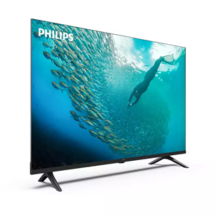 Philips PUS7009, 55'', 4K UHD, LED LCD, melna - Televizors