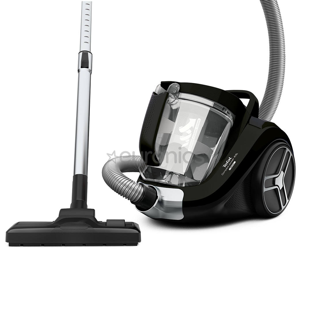 Tefal Compact Power XXL, 900 W, bez maisiņa, melna - Putekļu sūcējs