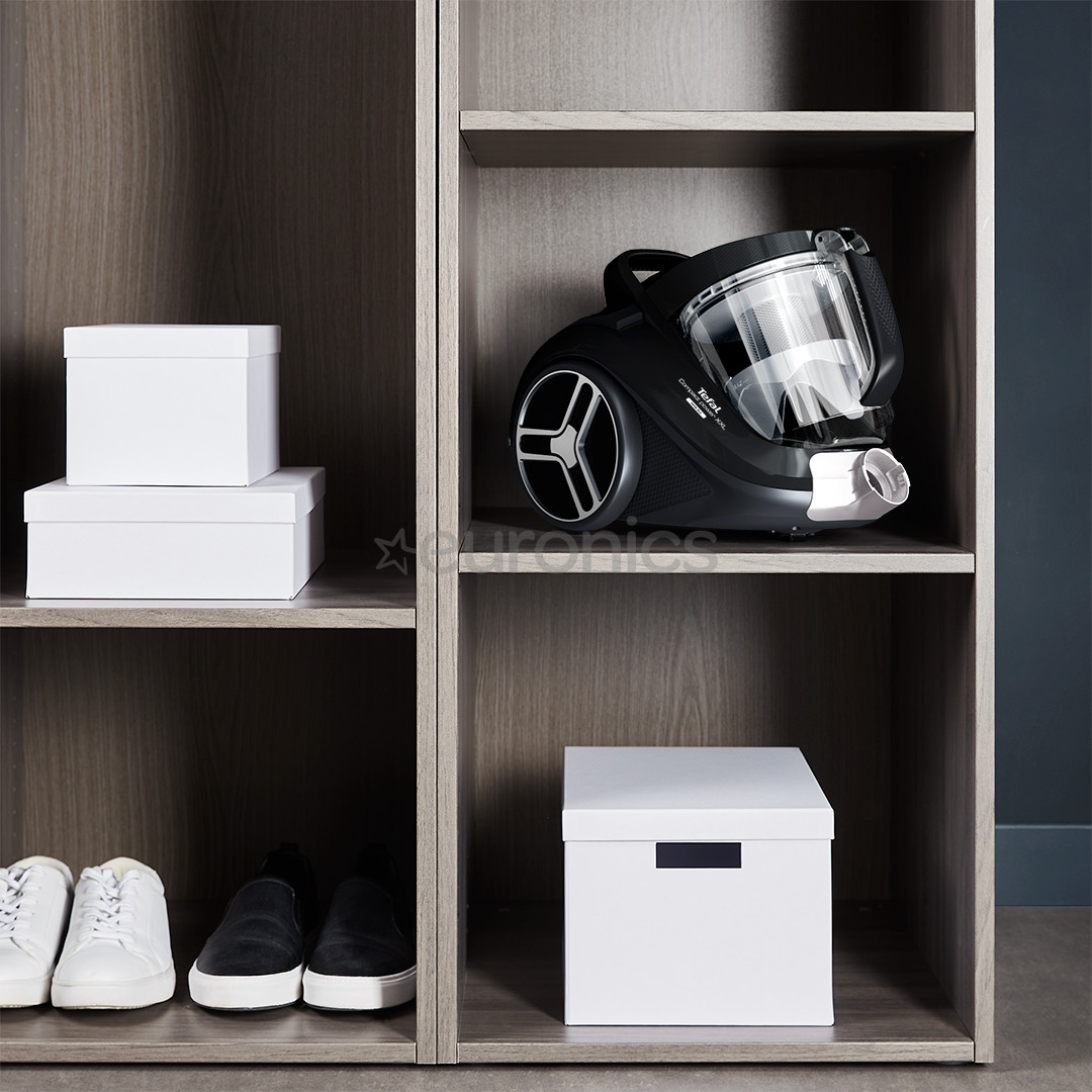 Tefal Compact Power XXL, 900 W, bez maisiņa, melna - Putekļu sūcējs