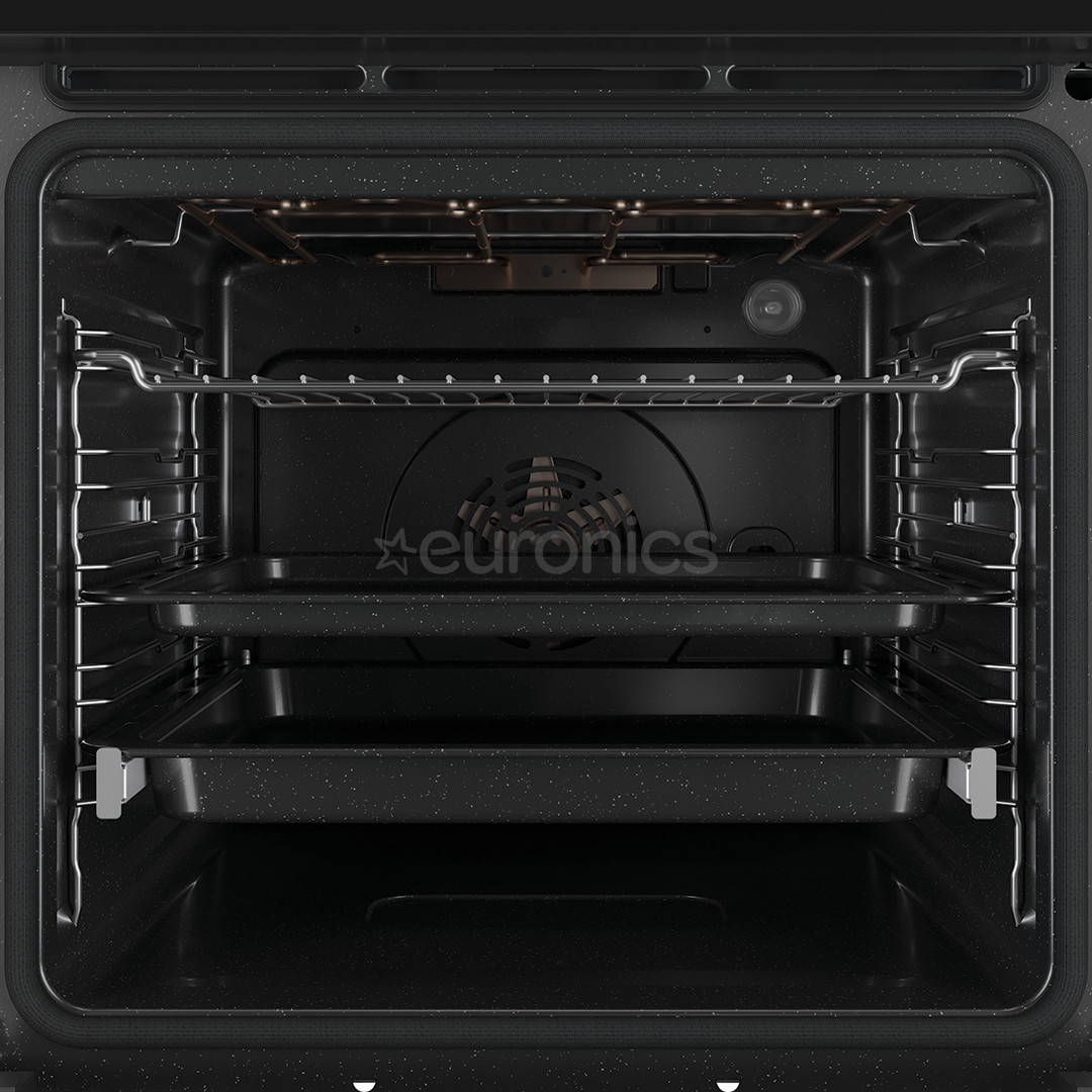 Whirlpool, 73 L, pirolītiskā tīrīšana, melna - Iebūvējama elektriskā cepeškrāsns