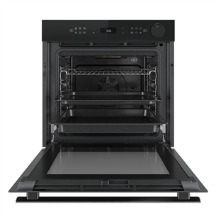 Whirlpool, 73 L, pyrolytic cleaning, black - Built-in oven