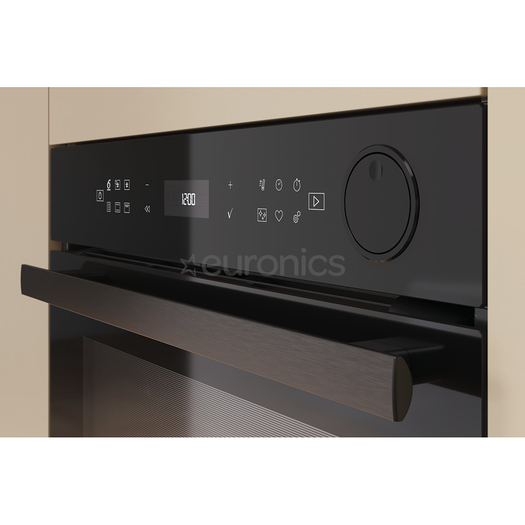 Whirlpool, 73 L, pirolītiskā tīrīšana, melna - Iebūvējama elektriskā cepeškrāsns