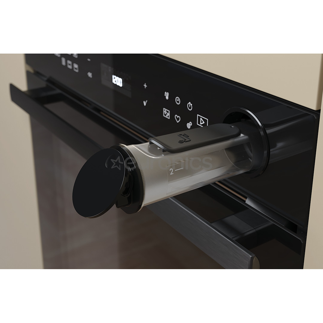 Whirlpool, 73 L, pirolītiskā tīrīšana, melna - Iebūvējama elektriskā cepeškrāsns