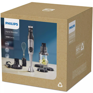 Philips 5000, pelēka - Rokas blenderis