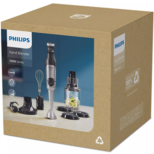 Philips 5000, pelēka - Rokas blenderis