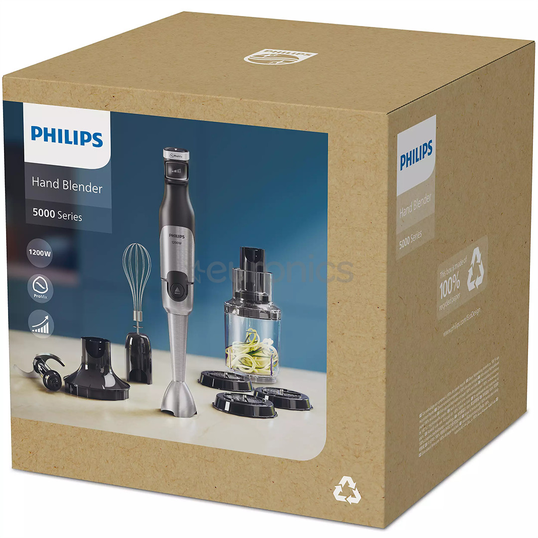 Philips 5000, pelēka - Rokas blenderis