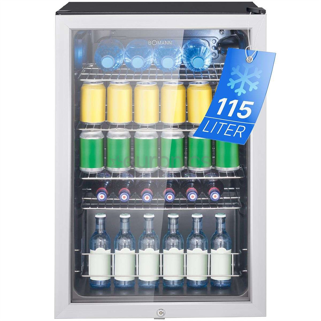 Bomann, 115 L, height 85 cm, silver - Beverage cooler