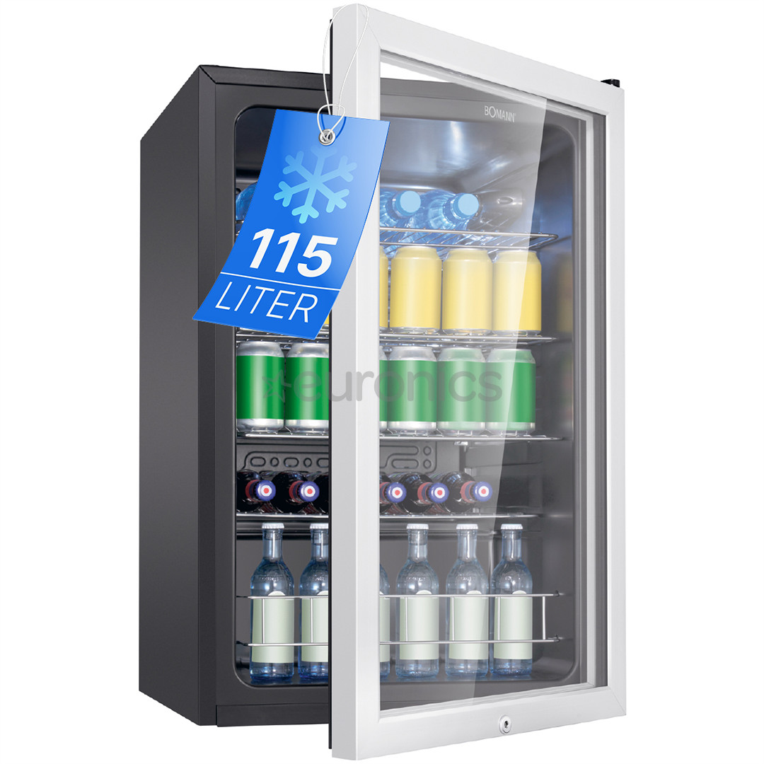 Bomann, 115 L, height 85 cm, silver - Beverage cooler