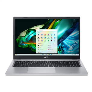 Acer Aspire 3, 15.6", Ryzen 5, 8 GB, 256 GB, SWE, sudraba - Portatīvais dators NX.KDEEL.00F