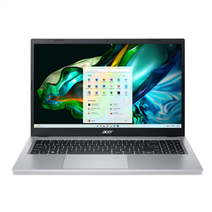 Acer Aspire 3, 15.6", Ryzen 5, 8 GB, 256 GB, SWE, sudraba - Portatīvais dators