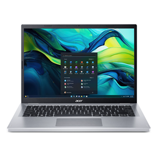 Acer Aspire Go 14, i3, 8 GB, 256 GB, ENG, sudraba - Portatīvais dators