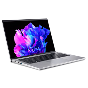 Acer Swift Go OLED, 14", 2.8K, i7, 16 GB, 1 TB, ENG, sudraba - Portatīvais dators