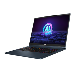 MSI Stealth 16 AI Studio A1V, 16'', UHD+, 120 Hz, Ultra 9, 32 GB, 2 TB, RTX 4080, W11P, ENG, blue - Notebook