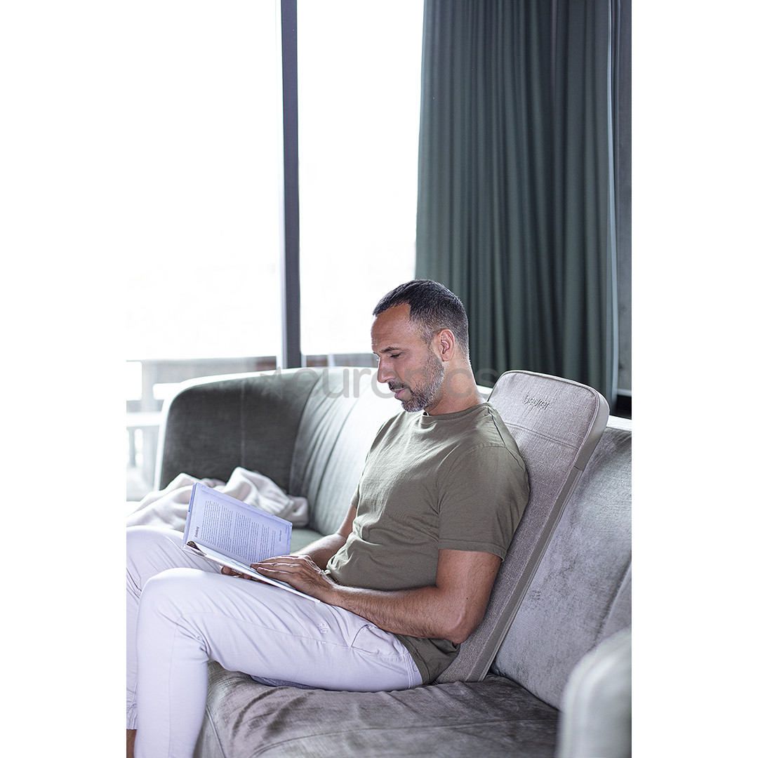 Beurer, pelēka - Masāžas pārvalks krēslam