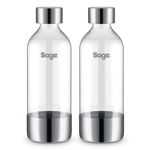 Sage the InFizz™, 1 L, 2 gab. - Pudeļu komplekts gāzēto dzērienu pagatavošanas ierīcei SCA001BSS