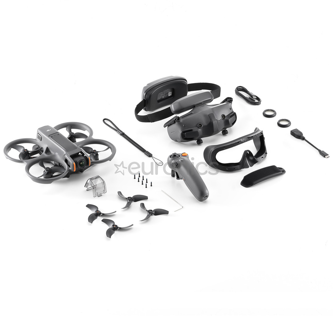 Dji Avata 2 Fly More Combo, 1 akumulators, pelēka - Radio vadāms lidaparāts